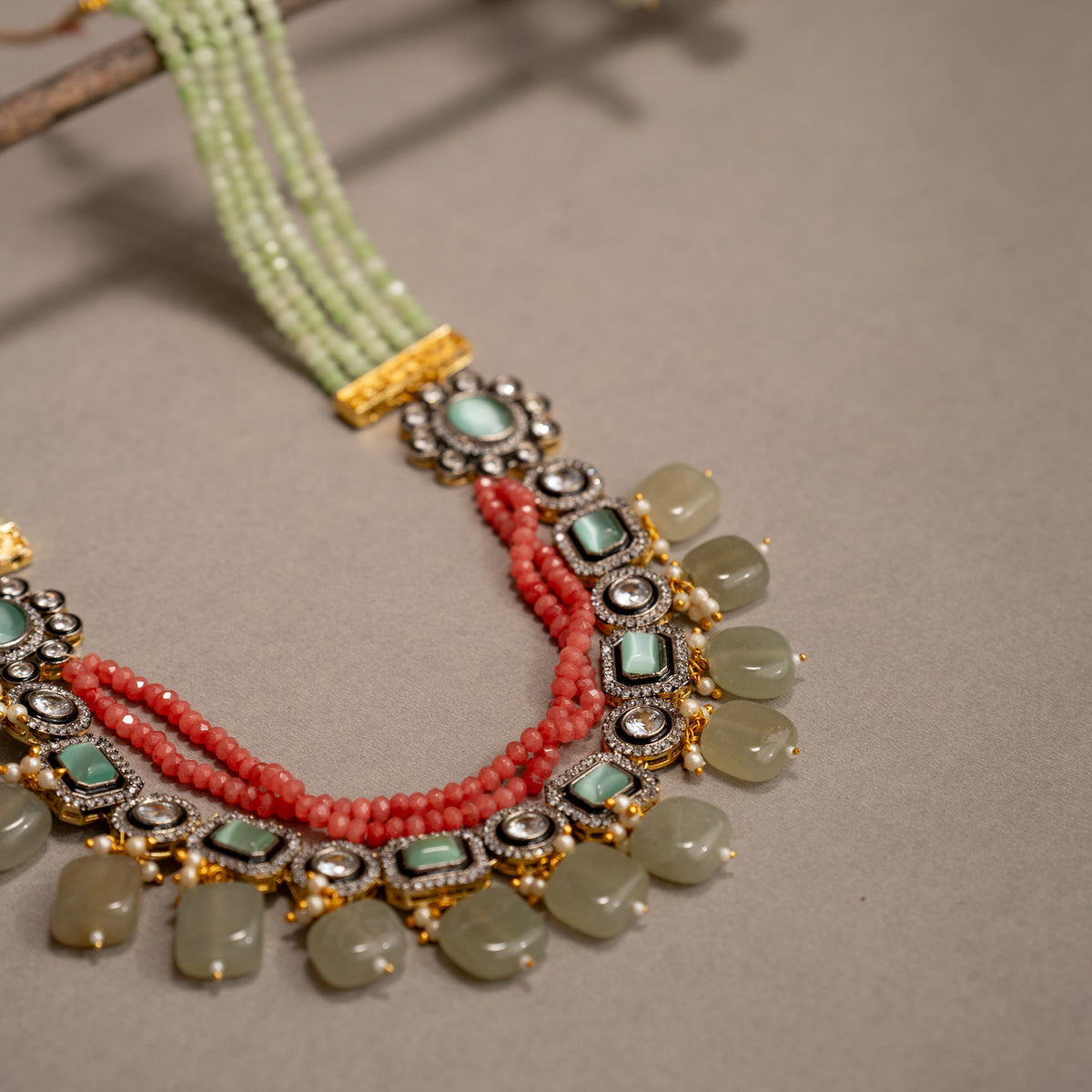 SHABNAM CLASSIC LAYERED HANDMADE NECKLACE NL40