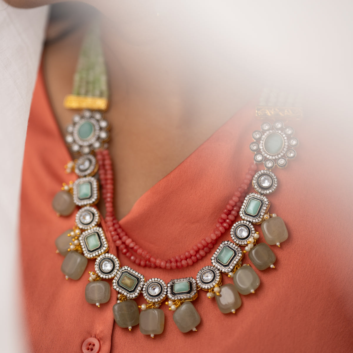 SHABNAM CLASSIC LAYERED HANDMADE NECKLACE NL40