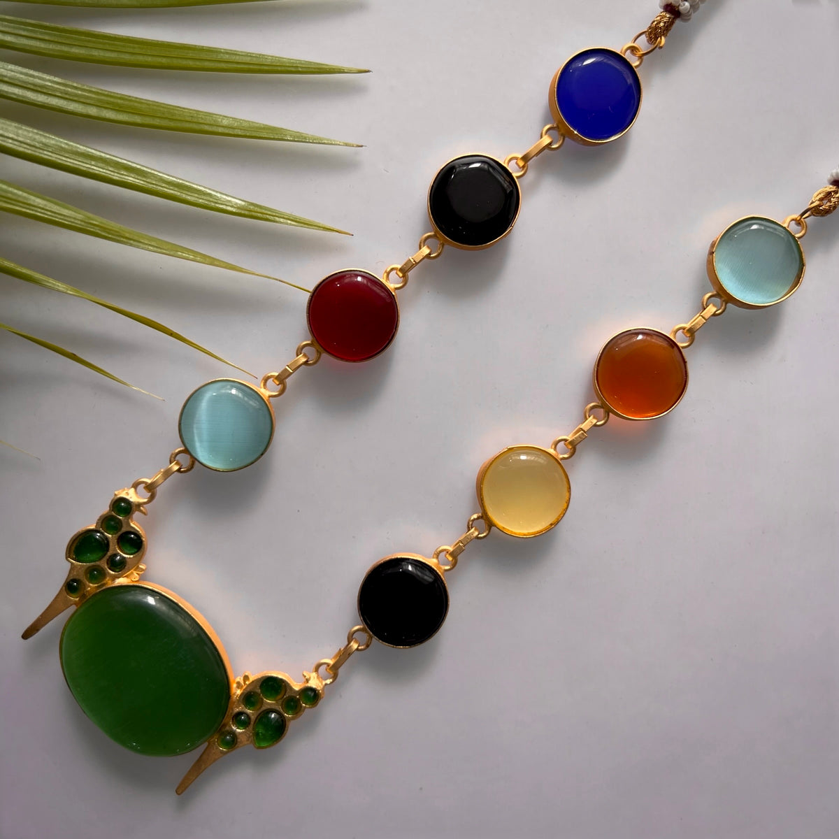 ROXANIA SET RING EARRING AND NECKLACE HANDMADE GOLD TONED PREMIUM NECKLACE/NECKPIECE EARRING SET NL30