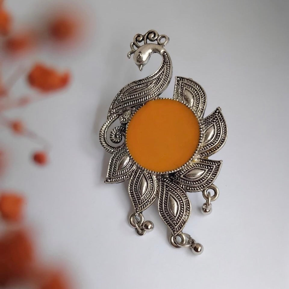 VIRALAYA OXIDIZED FINISH STONE RING R95