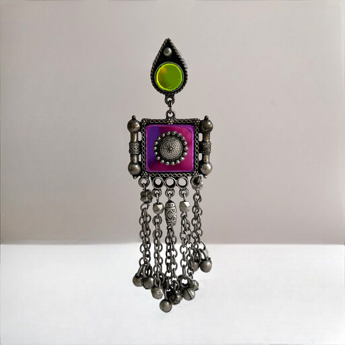 SAGA AFGHANI RAW AND RUSTIC AND VINTAGE JUMBO JHUMKAS AF29