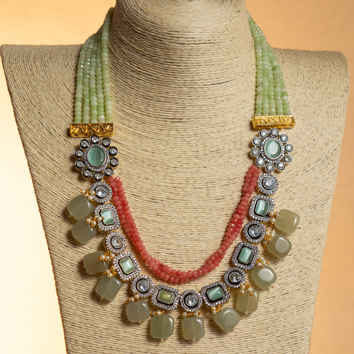 SHABNAM CLASSIC LAYERED HANDMADE NECKLACE NL40
