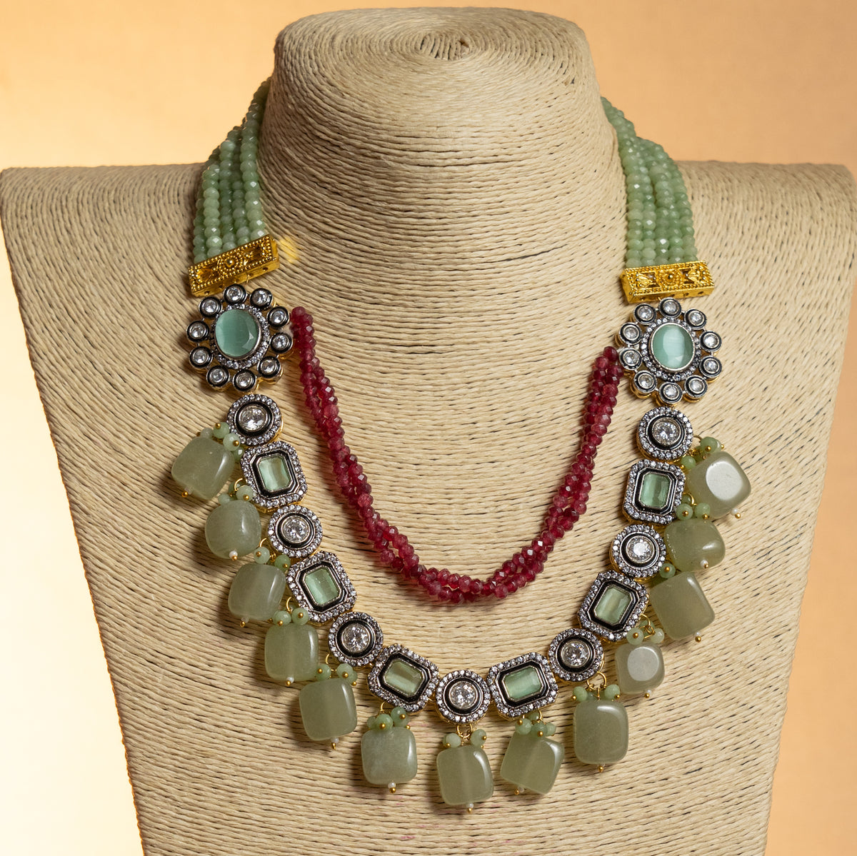 SHABNAM CLASSIC LAYERED HANDMADE NECKLACE NL40