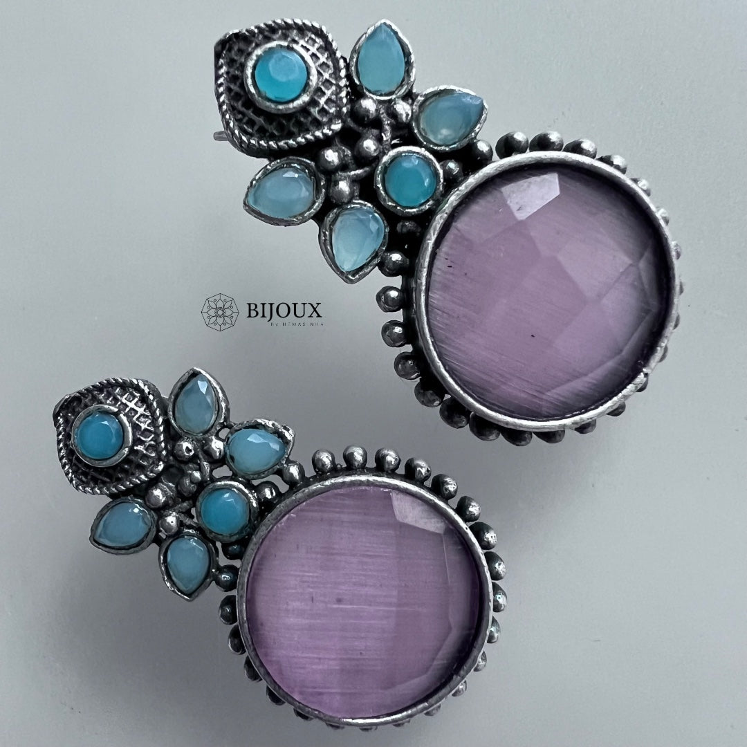 ARAMA SILVER LOOK ALIKE SEMI-HANDMADE EARRINGS ER228