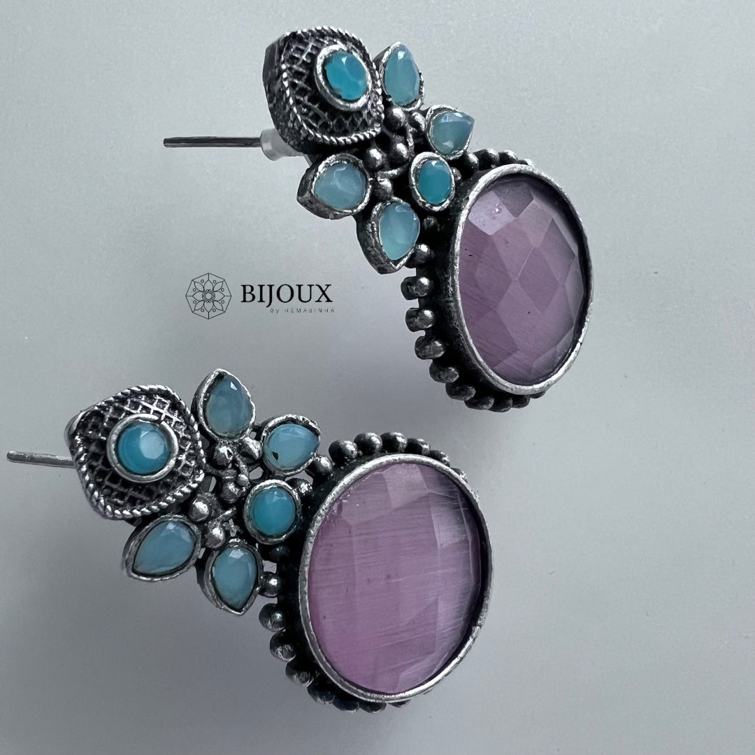 ARAMA SILVER LOOK ALIKE SEMI-HANDMADE EARRINGS ER228