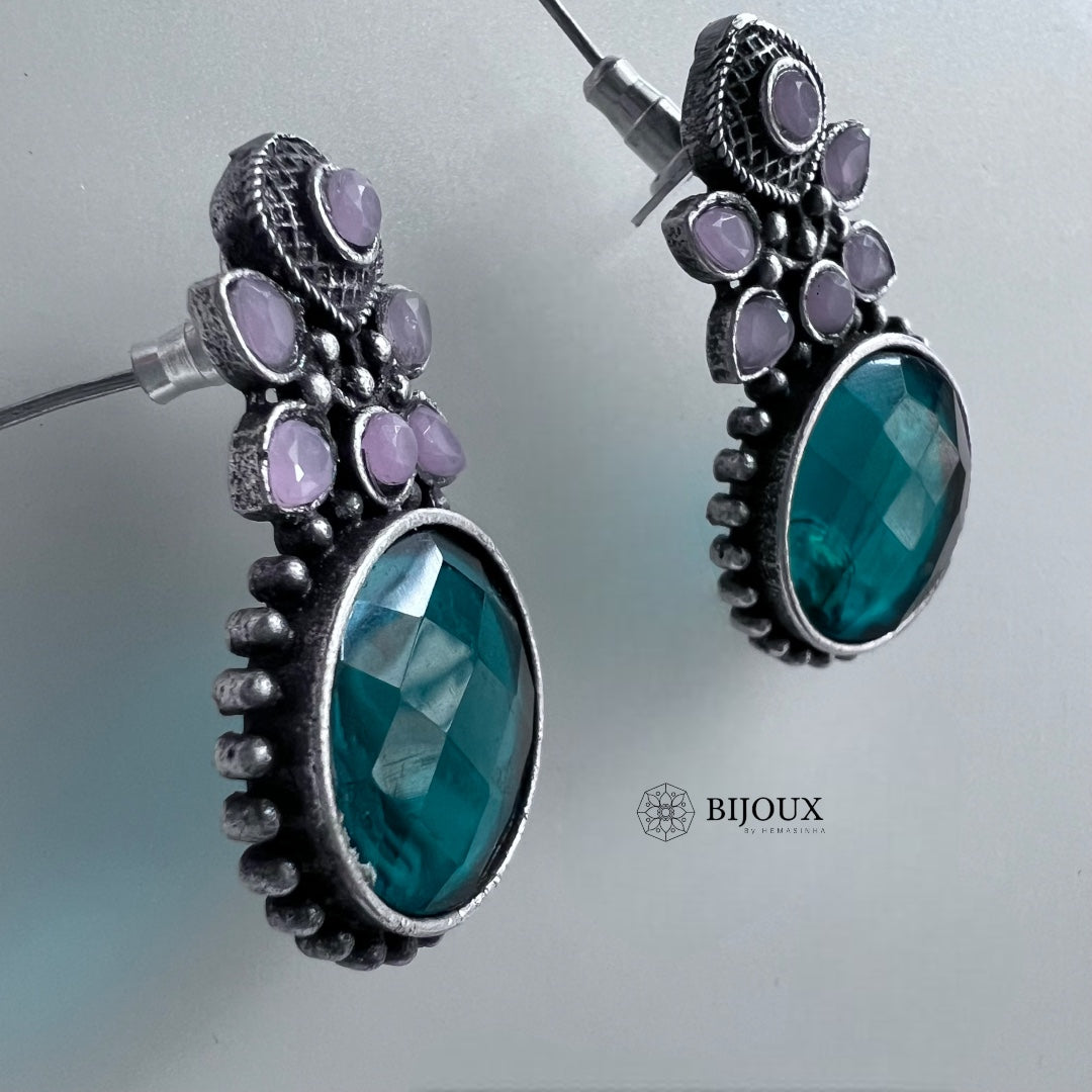 ARAMA SILVER LOOK ALIKE SEMI-HANDMADE EARRINGS ER228