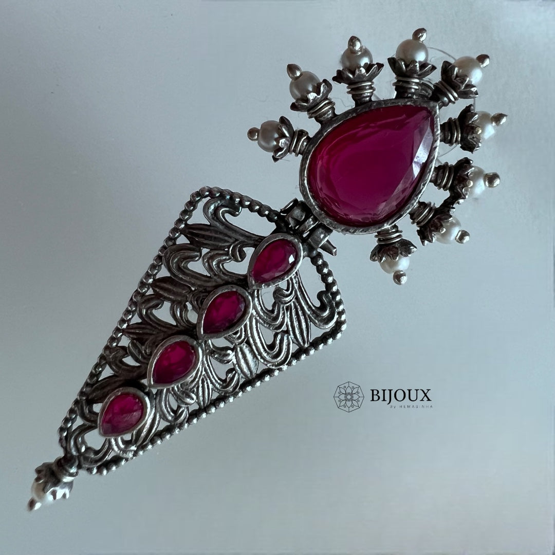 SIRAN SILVER LOOK ALIKE SEMI-HANDMADE EARRINGS ER229