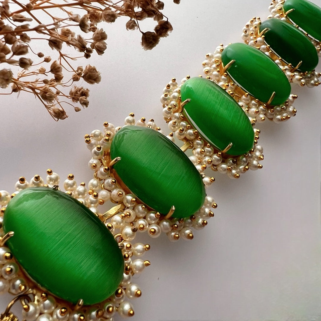 ELA BIJOUX PREMIUM AND EXCLUSIVE HANDMADE CHOKER WITH EARRINGS CH208