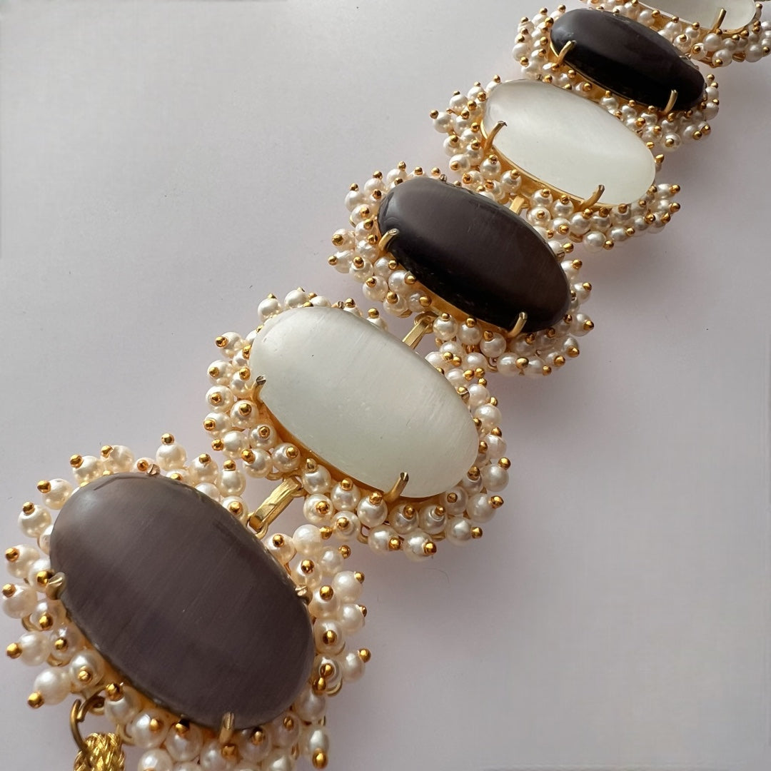 ELA BIJOUX PREMIUM AND EXCLUSIVE HANDMADE CHOKER WITH EARRINGS CH208