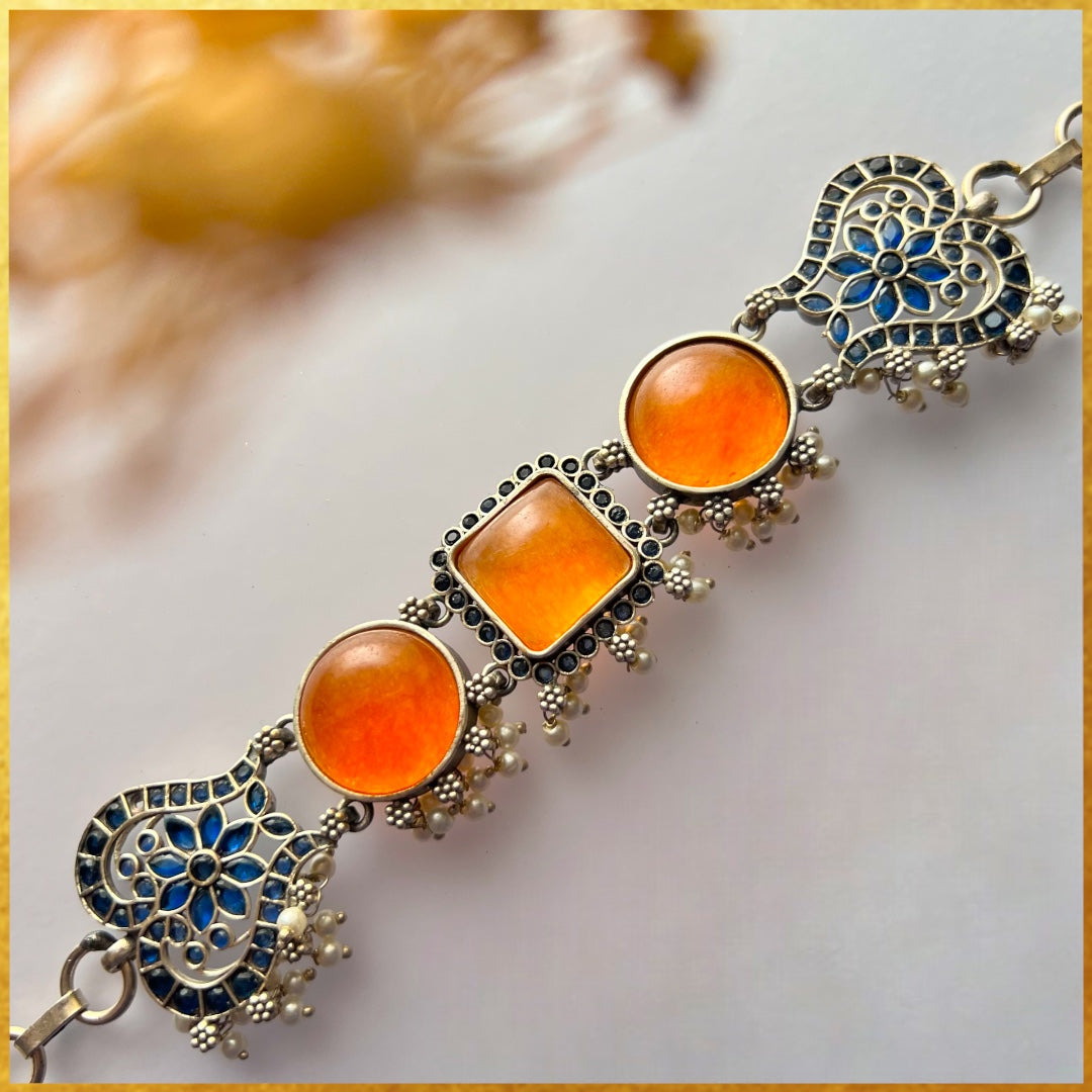 STELLA BIJOUX PREMIUM AND EXCLUSIVE SEMI HANDMADE CHOKER WITH EARRINGS CH125