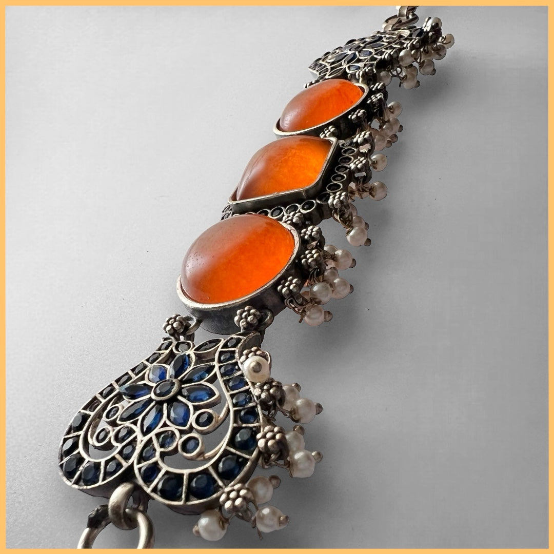 STELLA BIJOUX PREMIUM AND EXCLUSIVE SEMI HANDMADE CHOKER WITH EARRINGS CH125