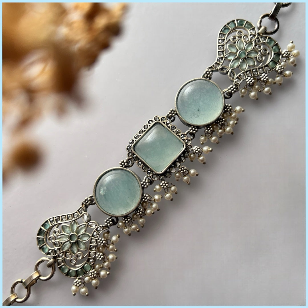 STELLA BIJOUX PREMIUM AND EXCLUSIVE SEMI HANDMADE CHOKER WITH EARRINGS CH125