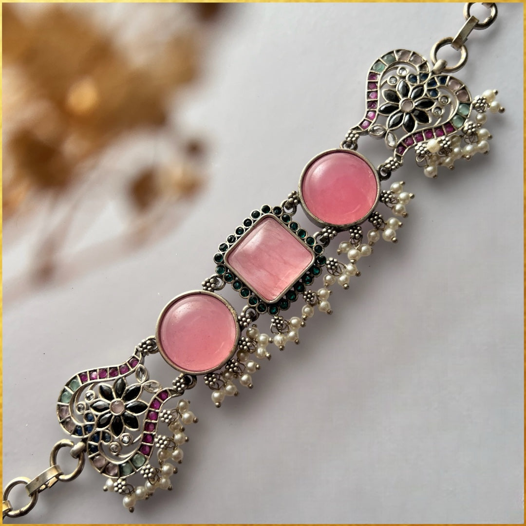 STELLA BIJOUX PREMIUM AND EXCLUSIVE SEMI HANDMADE CHOKER WITH EARRINGS CH125