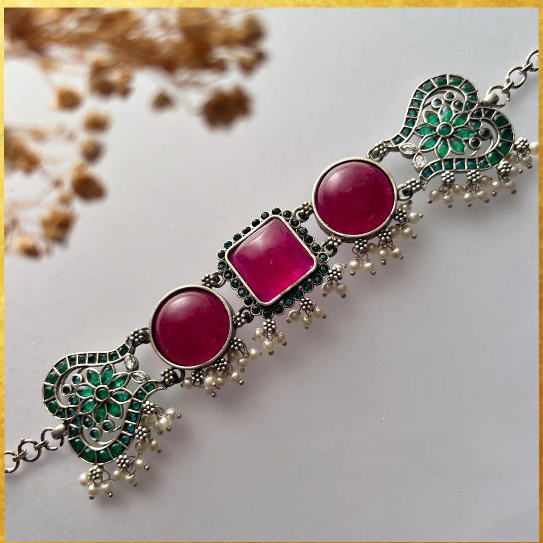 STELLA BIJOUX PREMIUM AND EXCLUSIVE SEMI HANDMADE CHOKER WITH EARRINGS CH125