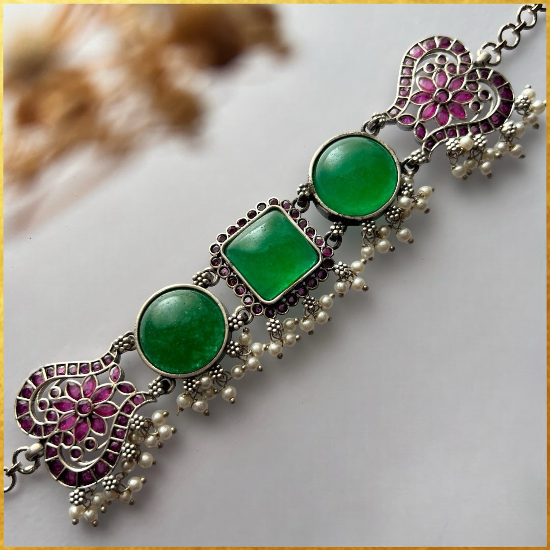 STELLA BIJOUX PREMIUM AND EXCLUSIVE SEMI HANDMADE CHOKER WITH EARRINGS CH125