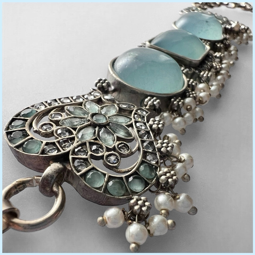 STELLA BIJOUX PREMIUM AND EXCLUSIVE SEMI HANDMADE CHOKER WITH EARRINGS CH125