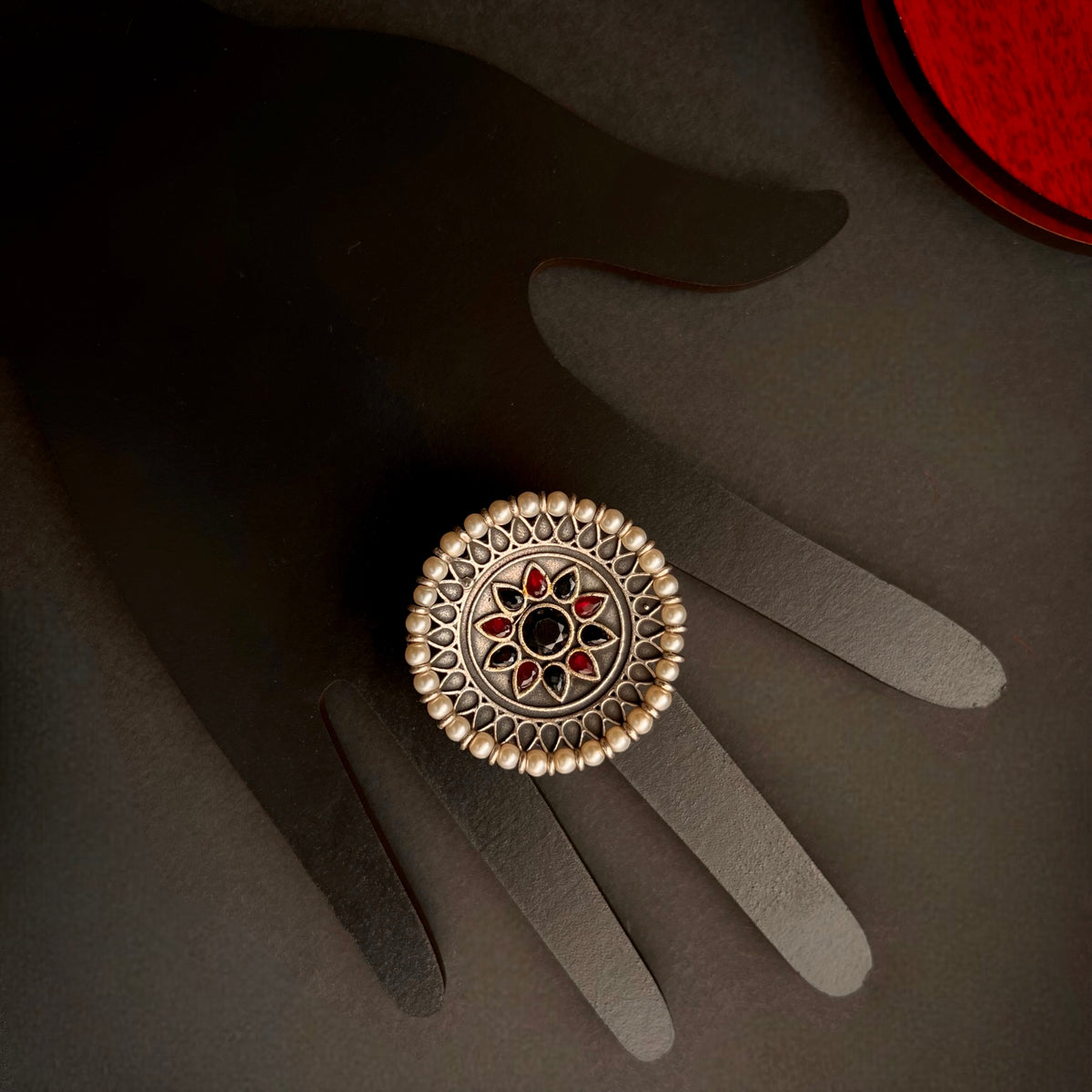 ELEGANT SILVER LOOK ALIKE FINGER RING R2