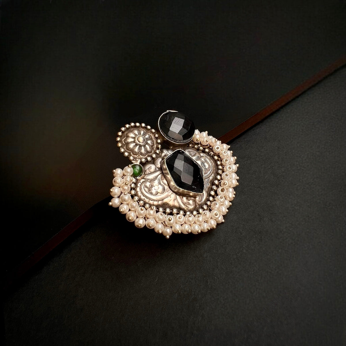 CUCKOO SILVER LOOK ALIKE ANTIQUE FINGER RING R74