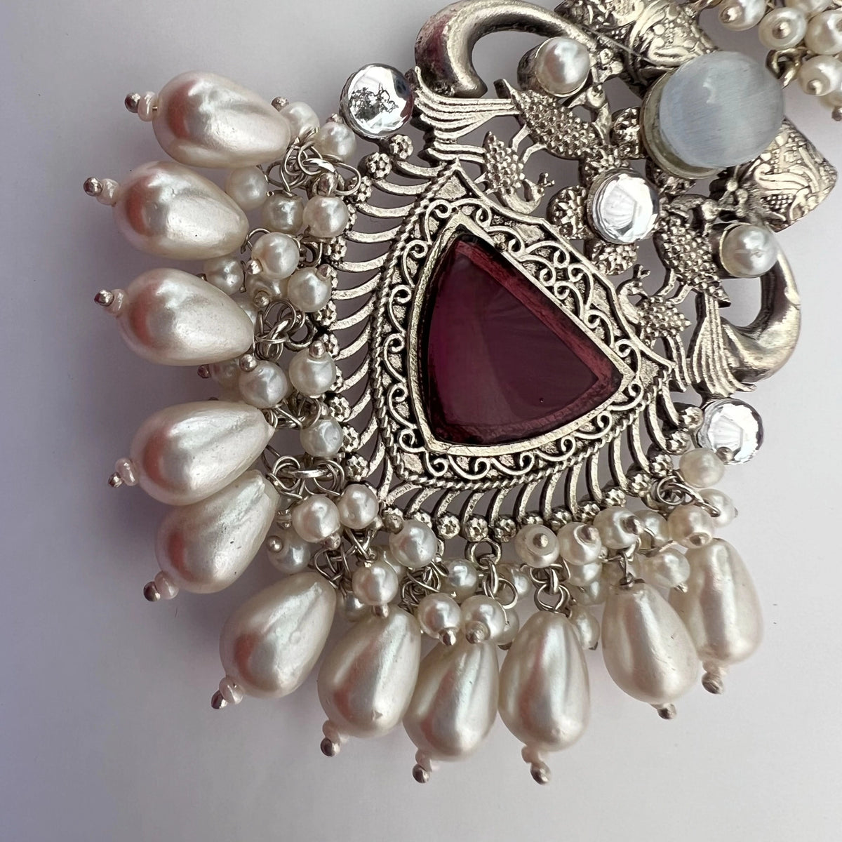 JENNITA PREMIUM SILVER LOOK ALIKE SILVER POLISH HANDMADE DANGLERS ER569