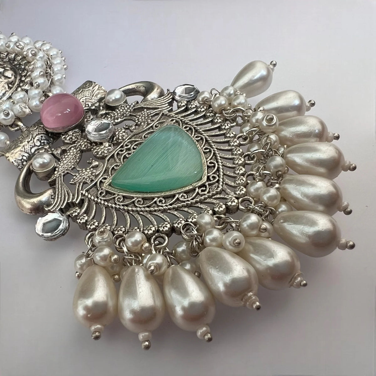 JENNITA PREMIUM SILVER LOOK ALIKE SILVER POLISH HANDMADE DANGLERS ER569