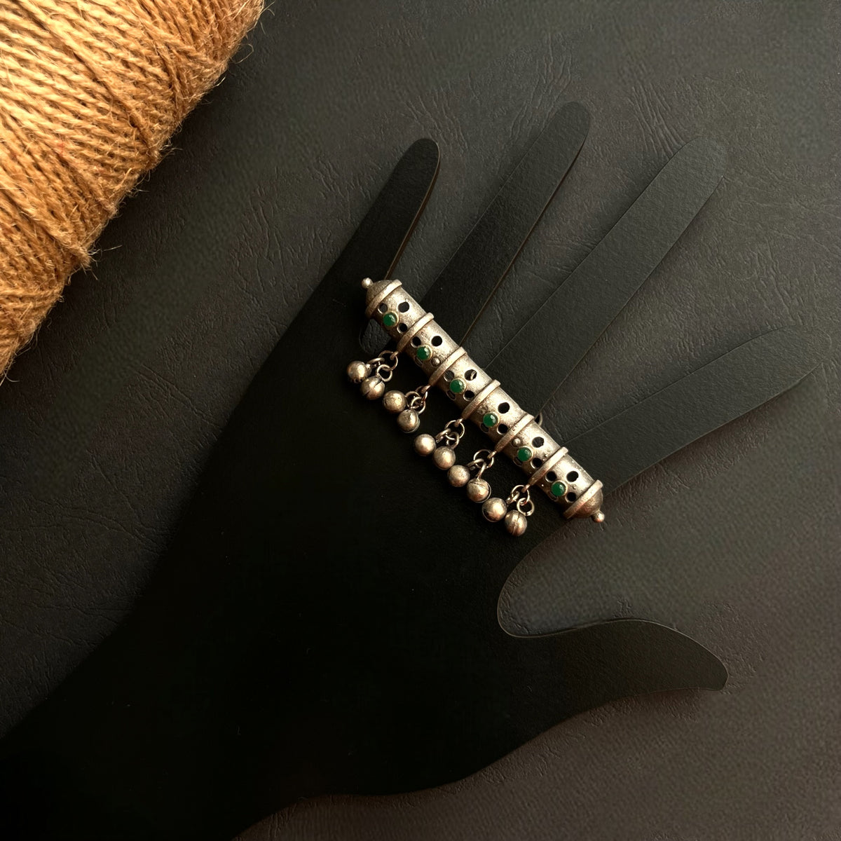 FLUTO SILVER LOOK ALIKE FINGER RING R20