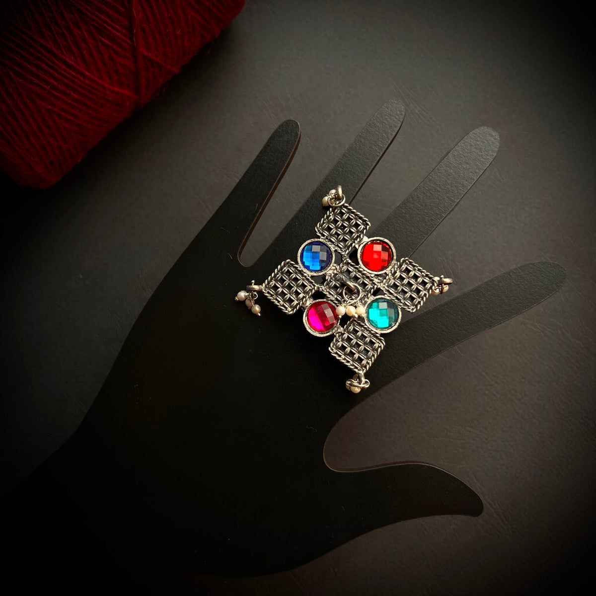 NILAM  AFGHANI FINGER RING R26