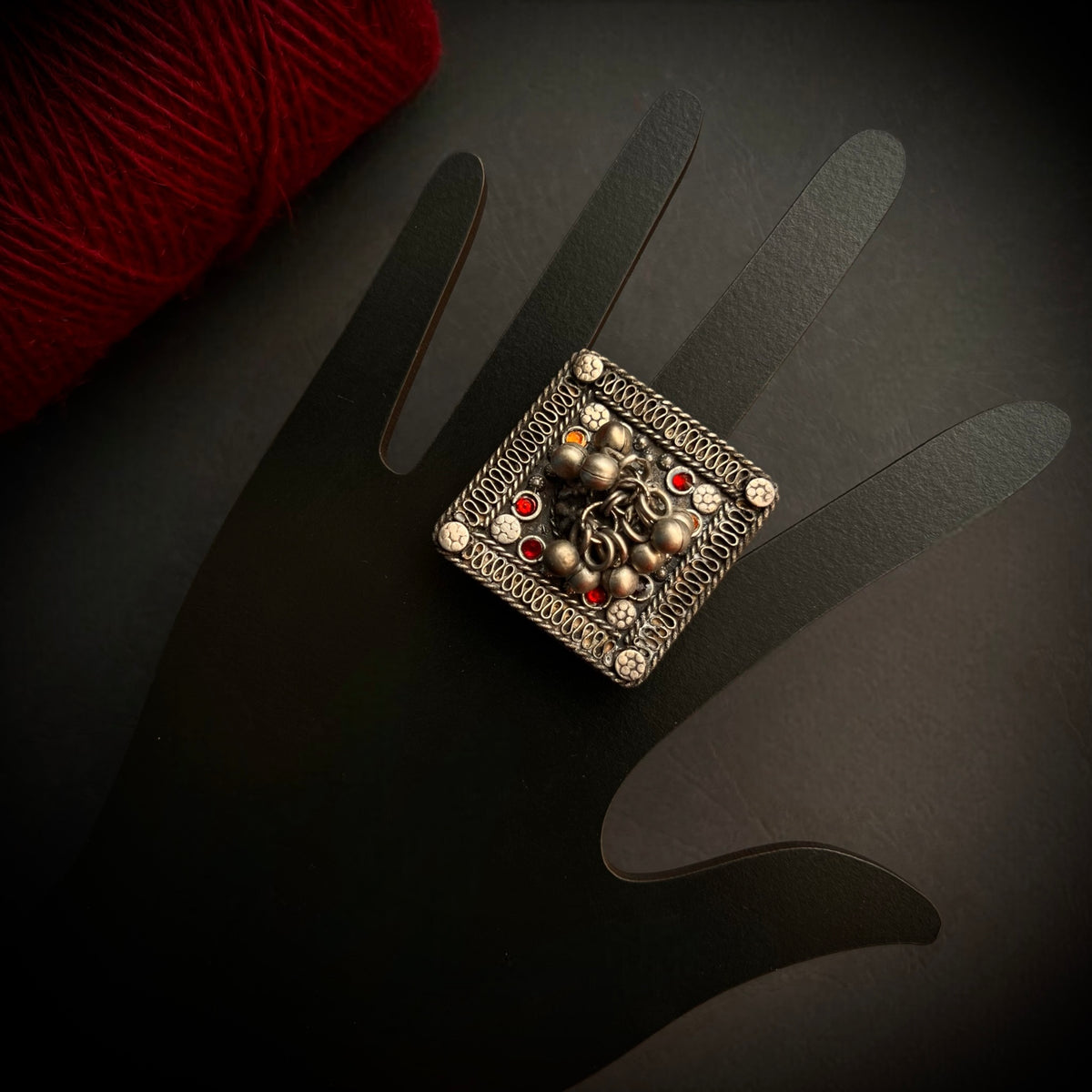 FIERY AFGHANI FINGER RING R49