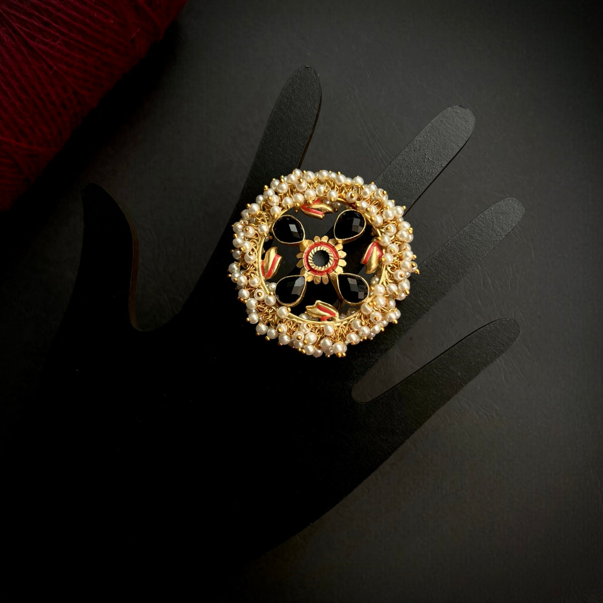 PARITHA GOLD TONED PREMIUM HANDMADE RING R30
