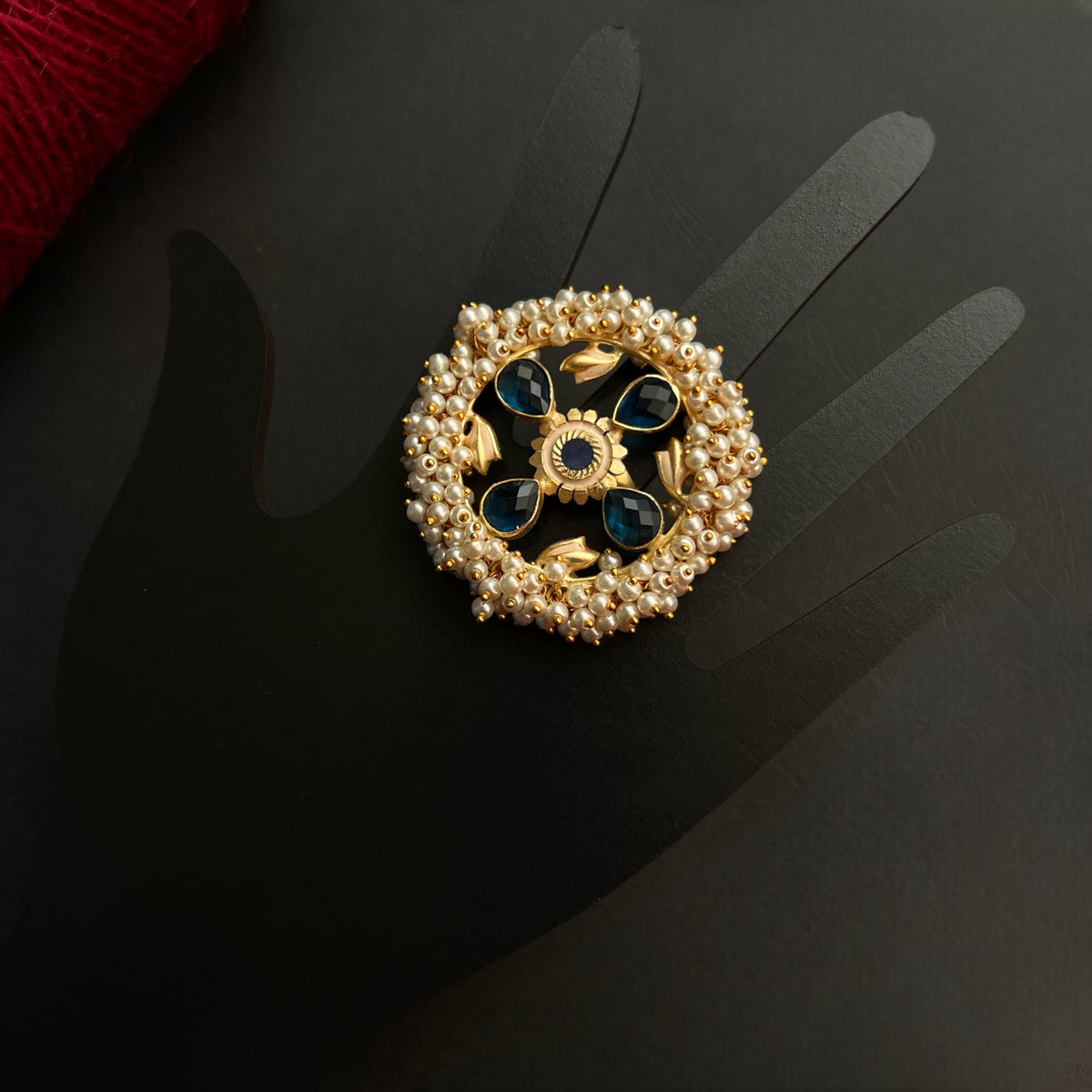 PARITHA GOLD TONED PREMIUM HANDMADE RING R30