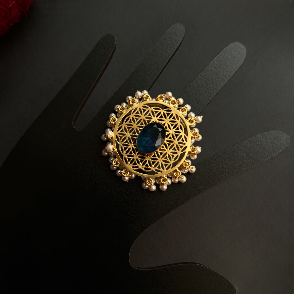 GANGA GOLD TONED PREMIUM HANDMADE RING R32