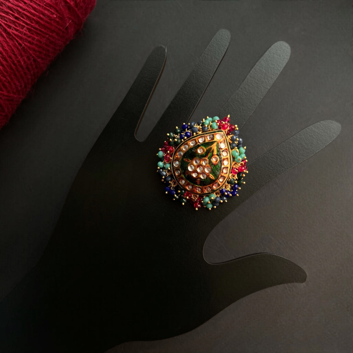 KATYA GOLD TONED PREMIUM HANDMADE RING R33