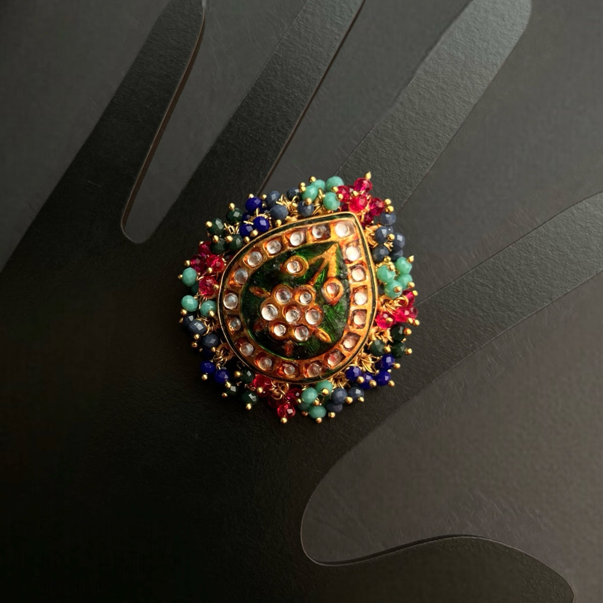 KATYA GOLD TONED PREMIUM HANDMADE RING R33