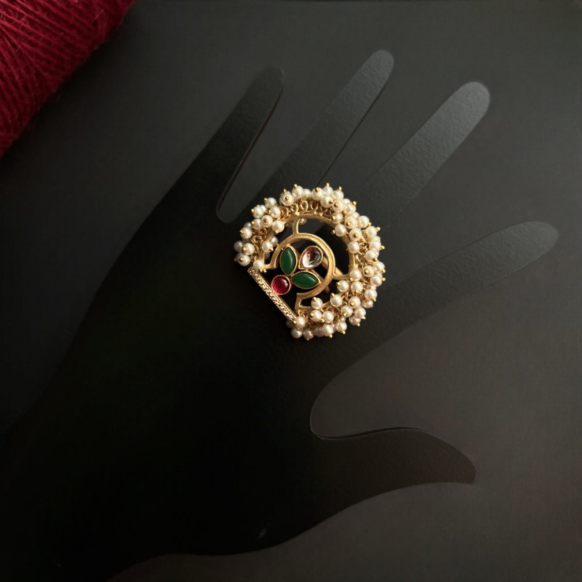 VIKARA GOLD TONED PREMIUM HANDMADE RING R34