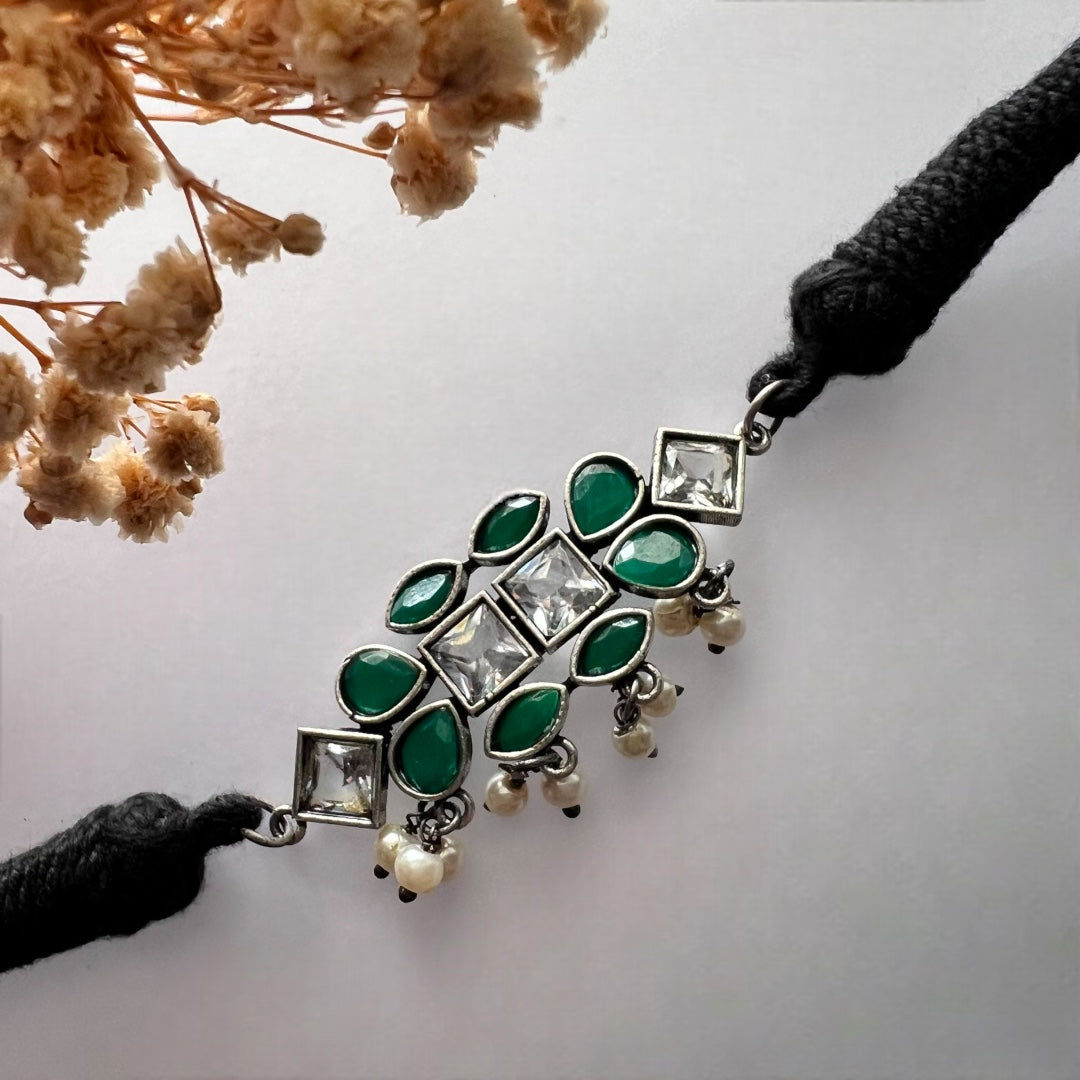 INETHRA BIJOUX PREMIUM AND EXCLUSIVE SEMI HANDMADE CHOKER WITH EARRINGS CH82