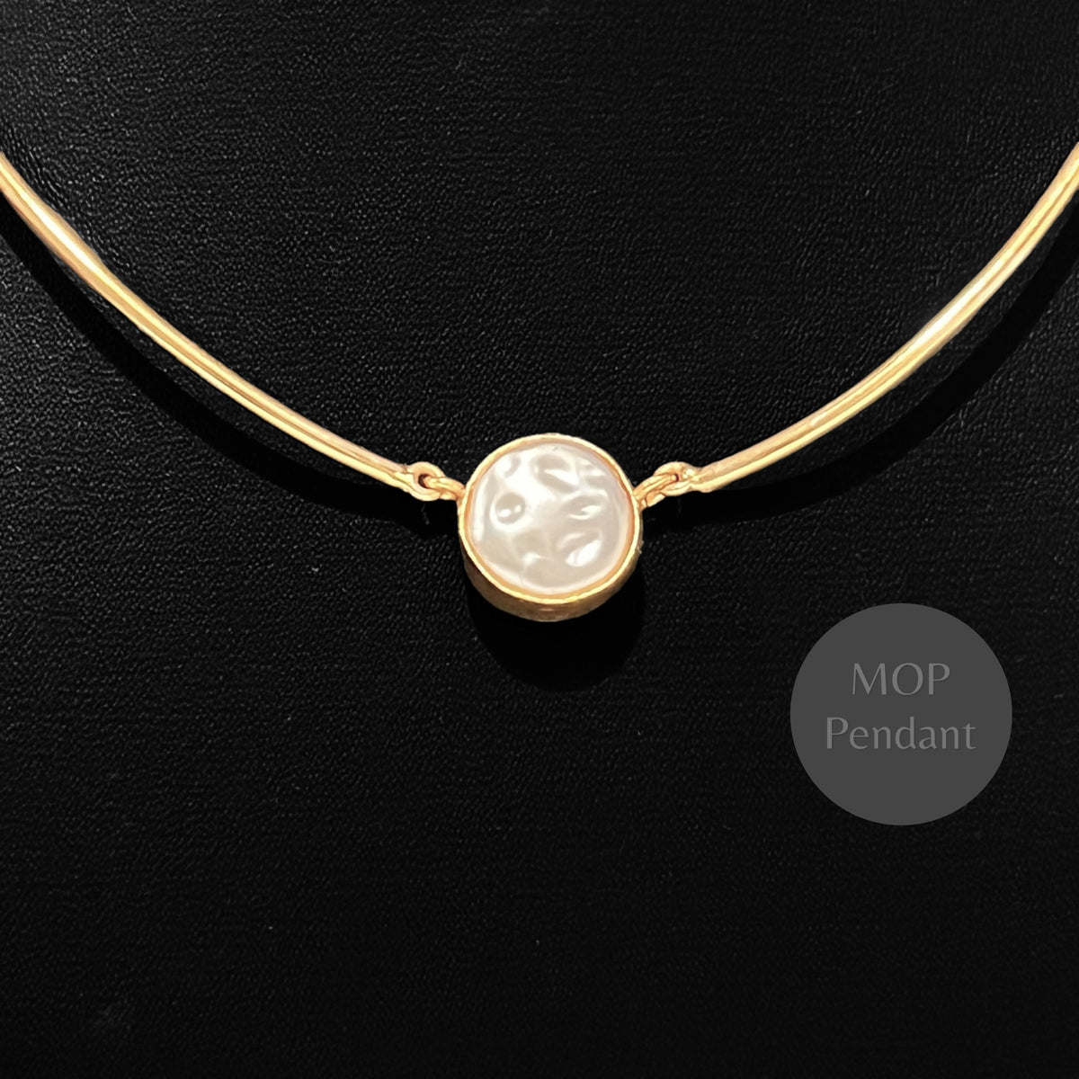 GARGI HANDMADE GOLD TONED HASLI/NECKPIECE WITH EARRINGS WITH EARRINGS CH424