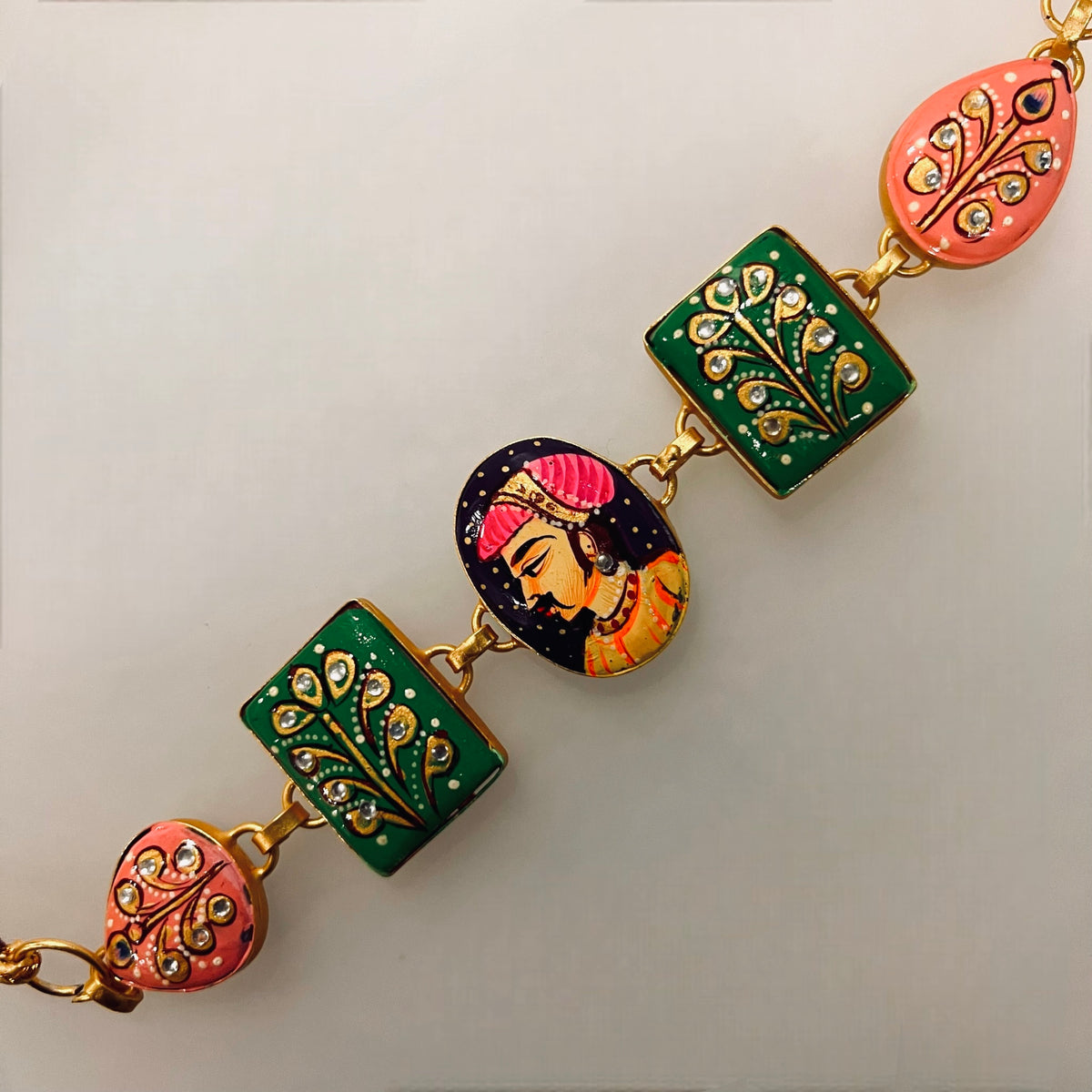 YADASH HANDMADE AND HAND PAINTED CHOKER/NECKPIECE-CH425