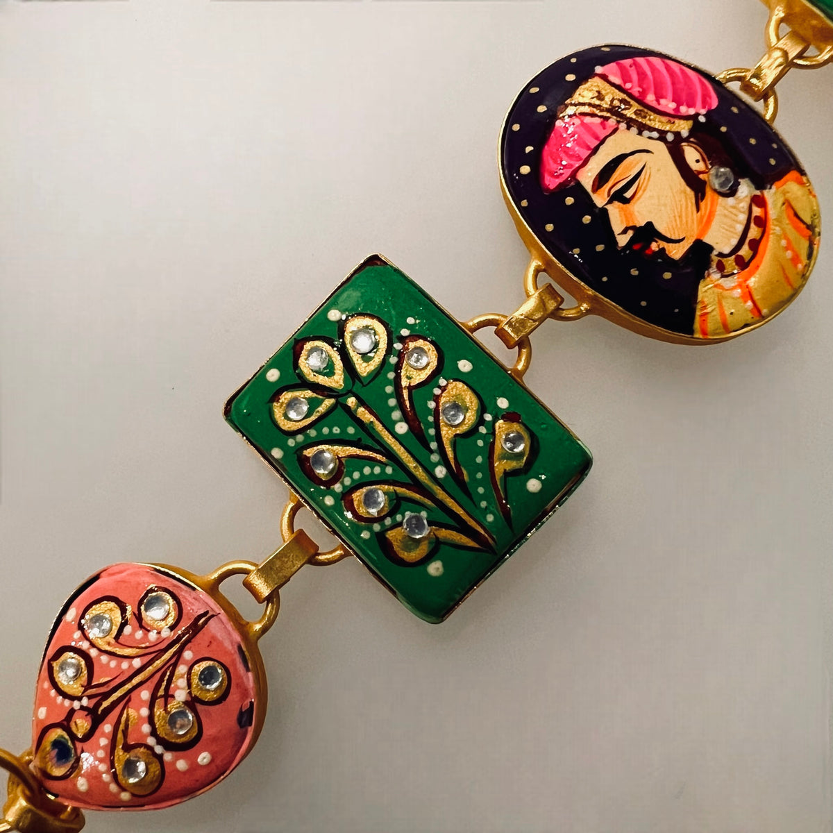 YADASH HANDMADE AND HAND PAINTED CHOKER/NECKPIECE-CH425