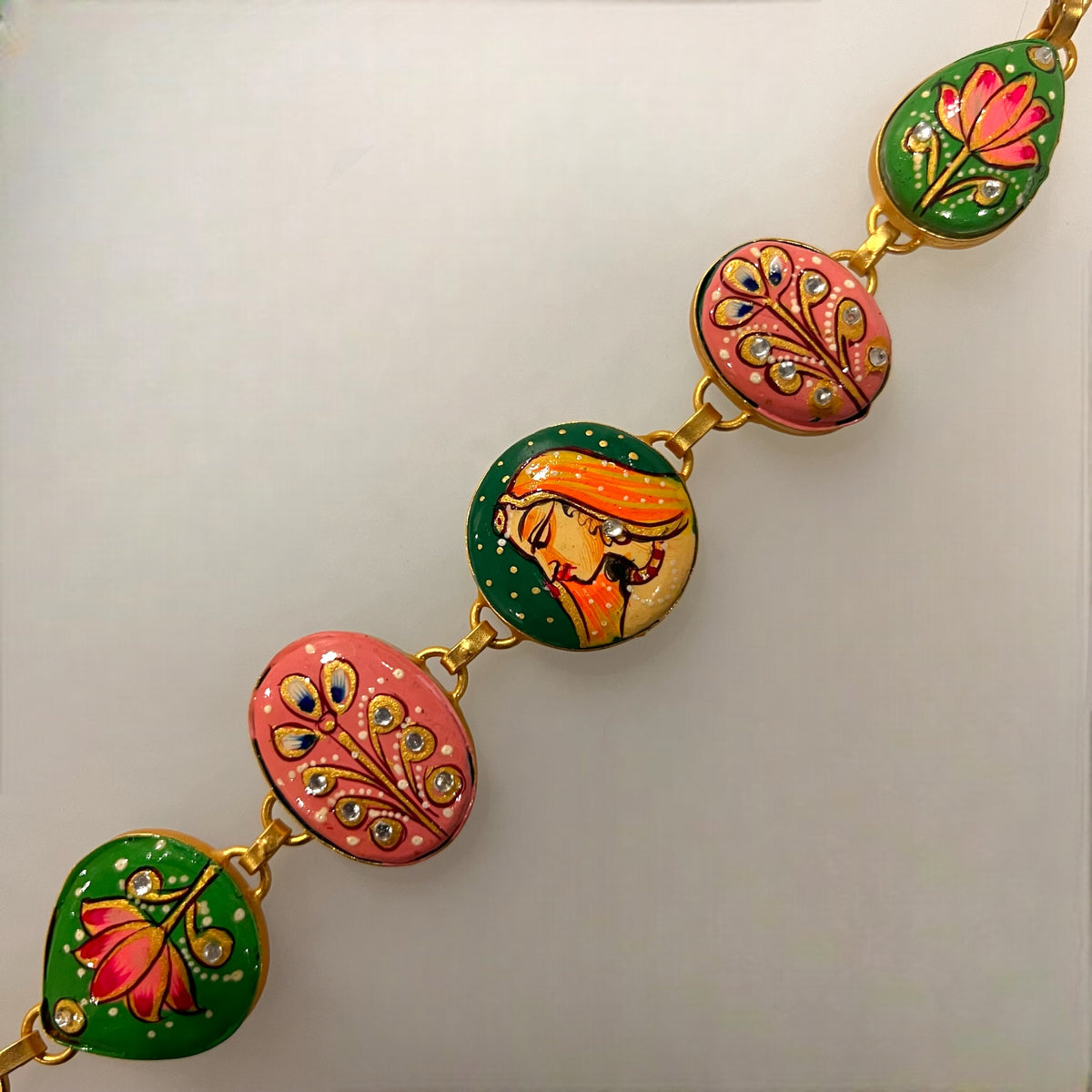 YADASH HANDMADE AND HAND PAINTED CHOKER/NECKPIECE-CH425