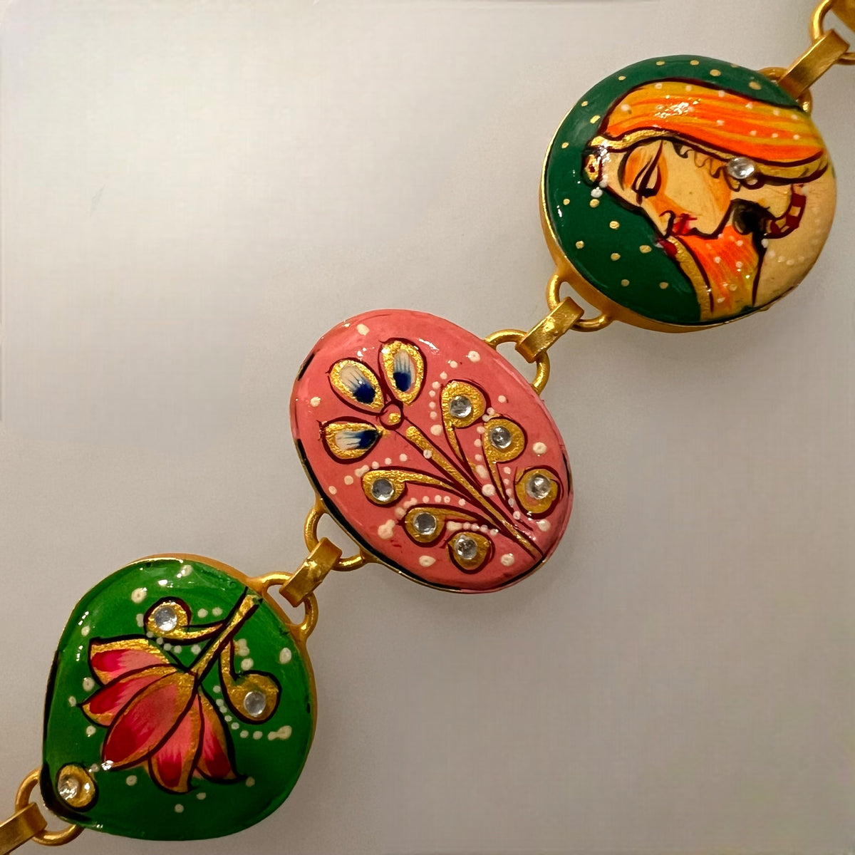 YADASH HANDMADE AND HAND PAINTED CHOKER/NECKPIECE-CH425