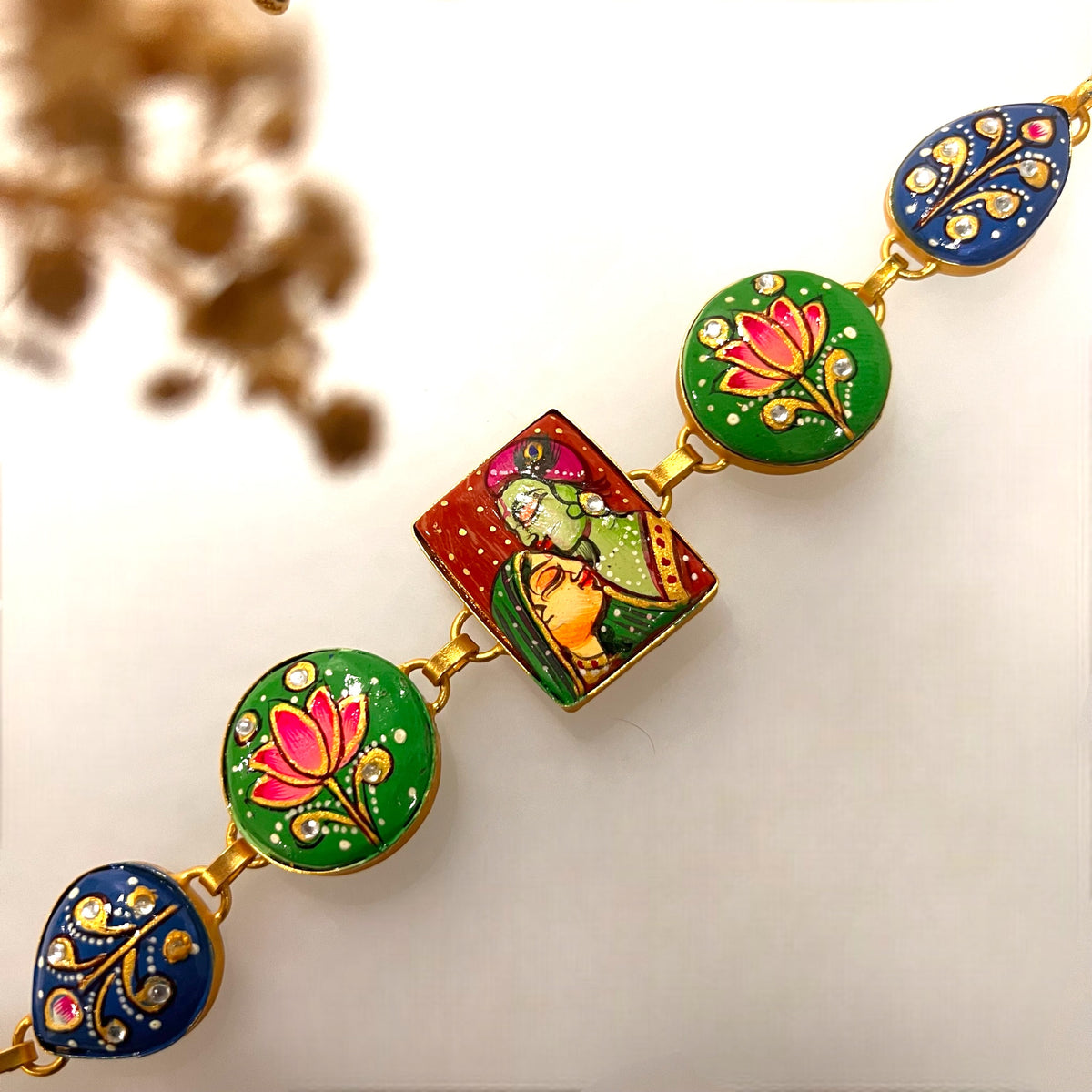 YADASH HANDMADE AND HAND PAINTED CHOKER/NECKPIECE-CH425