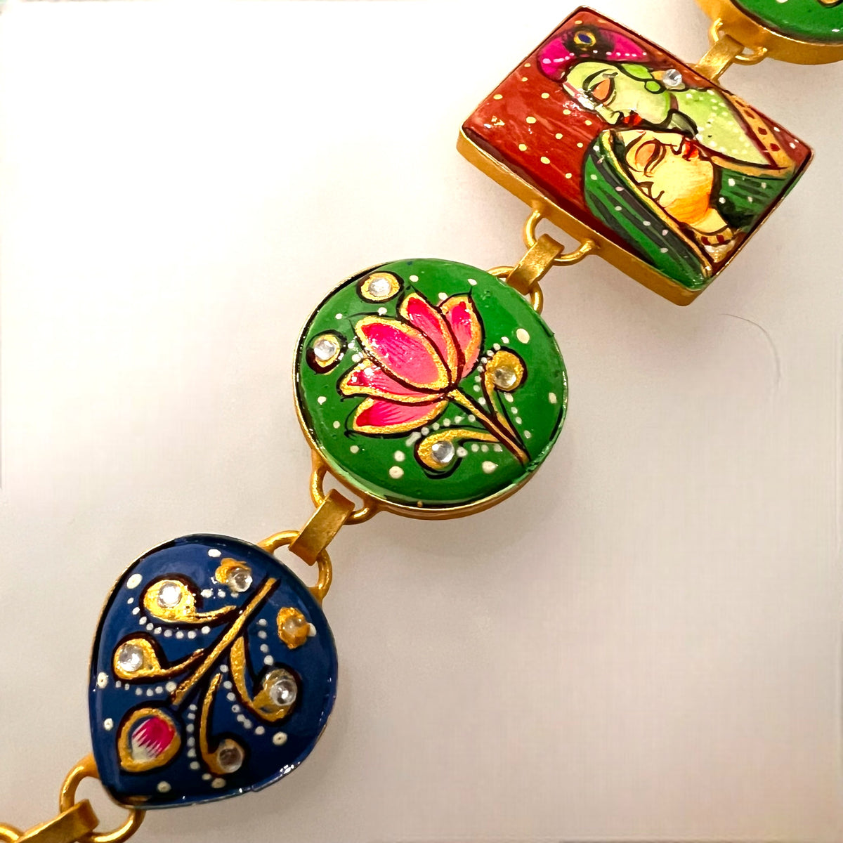 YADASH HANDMADE AND HAND PAINTED CHOKER/NECKPIECE-CH425