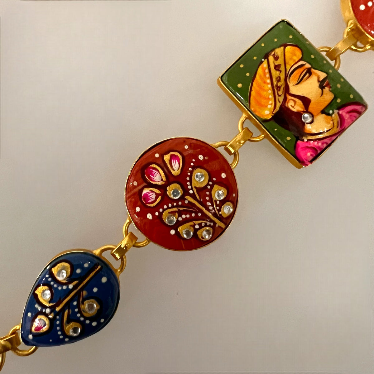 YADASH HANDMADE AND HAND PAINTED CHOKER/NECKPIECE-CH425