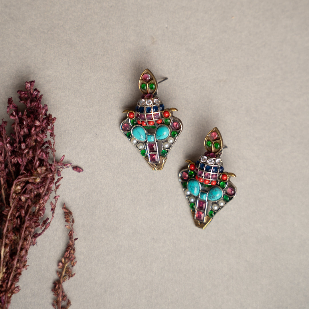 ELA SEMI HANDMADE ANTIQUE NECKPIECE/NECKLACE NL259