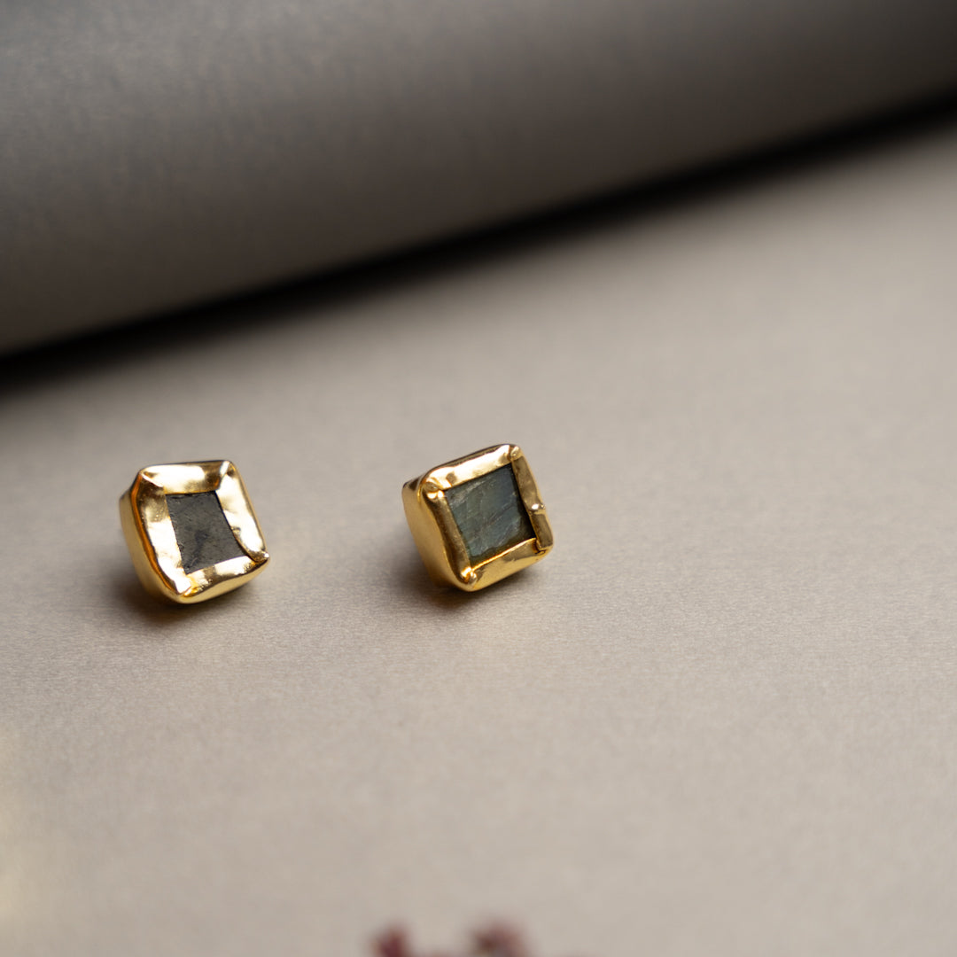 BOWIE PREMIUM 18K PLATED HANDMADE ANTIQUE NECKPIECE/NECKLACE EARRINGS NL254