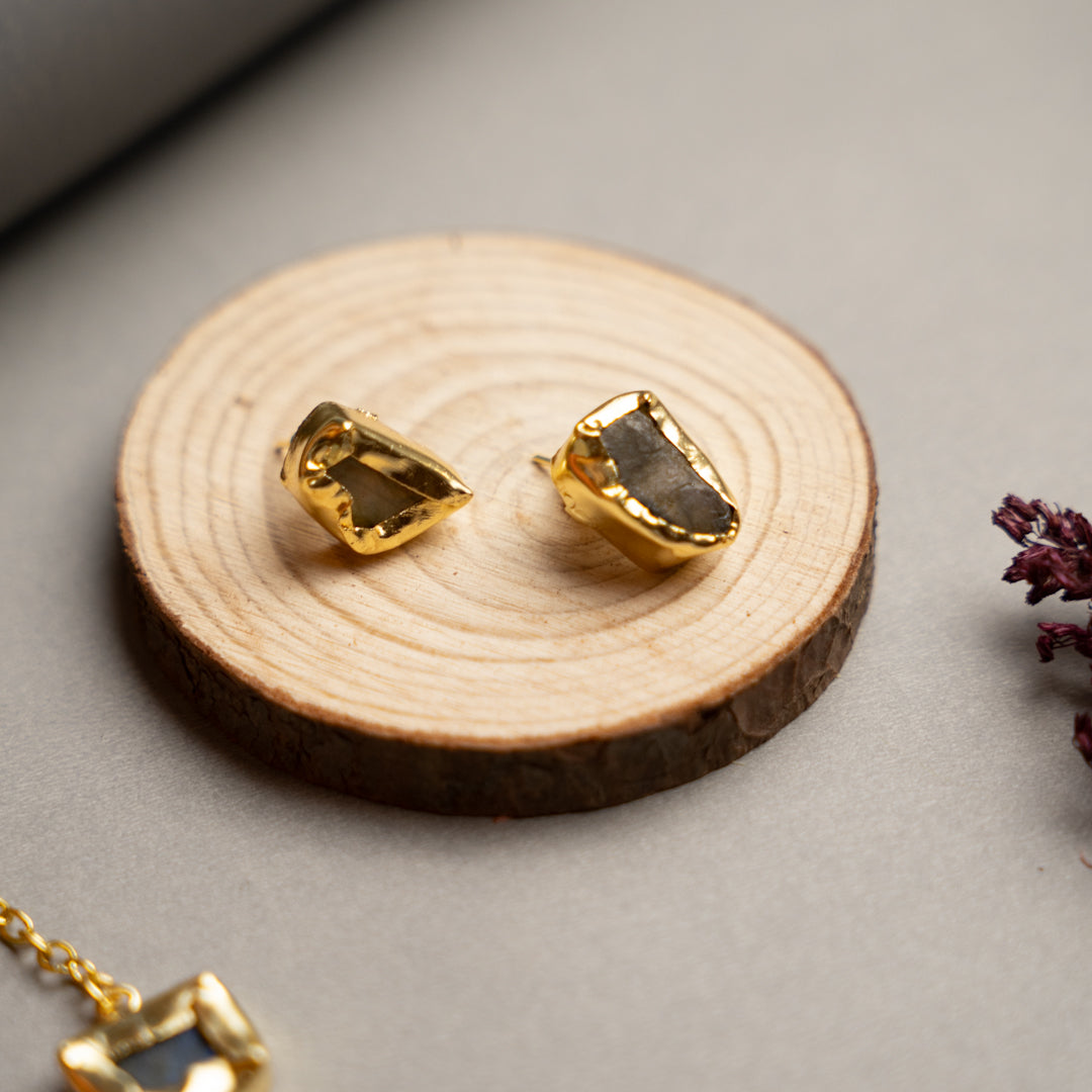 BOWIE PREMIUM 18K PLATED HANDMADE ANTIQUE NECKPIECE/NECKLACE EARRINGS NL254