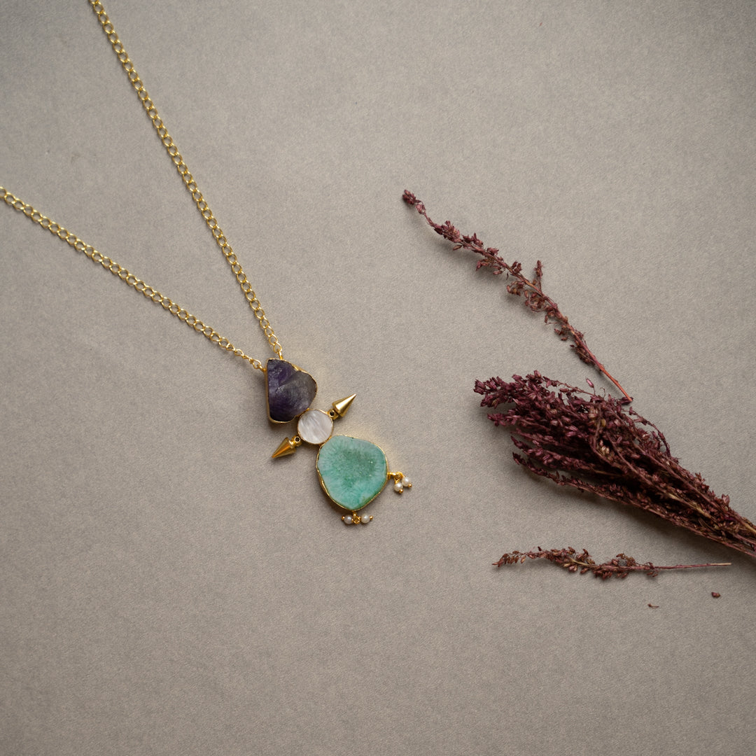 HARGAR PREMIUM 18K PLATED  HANDMADE PREMIUN NECKPIECE/NECKLACE NL255