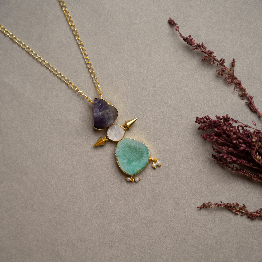 HARGAR PREMIUM 18K PLATED  HANDMADE PREMIUN NECKPIECE/NECKLACE NL255