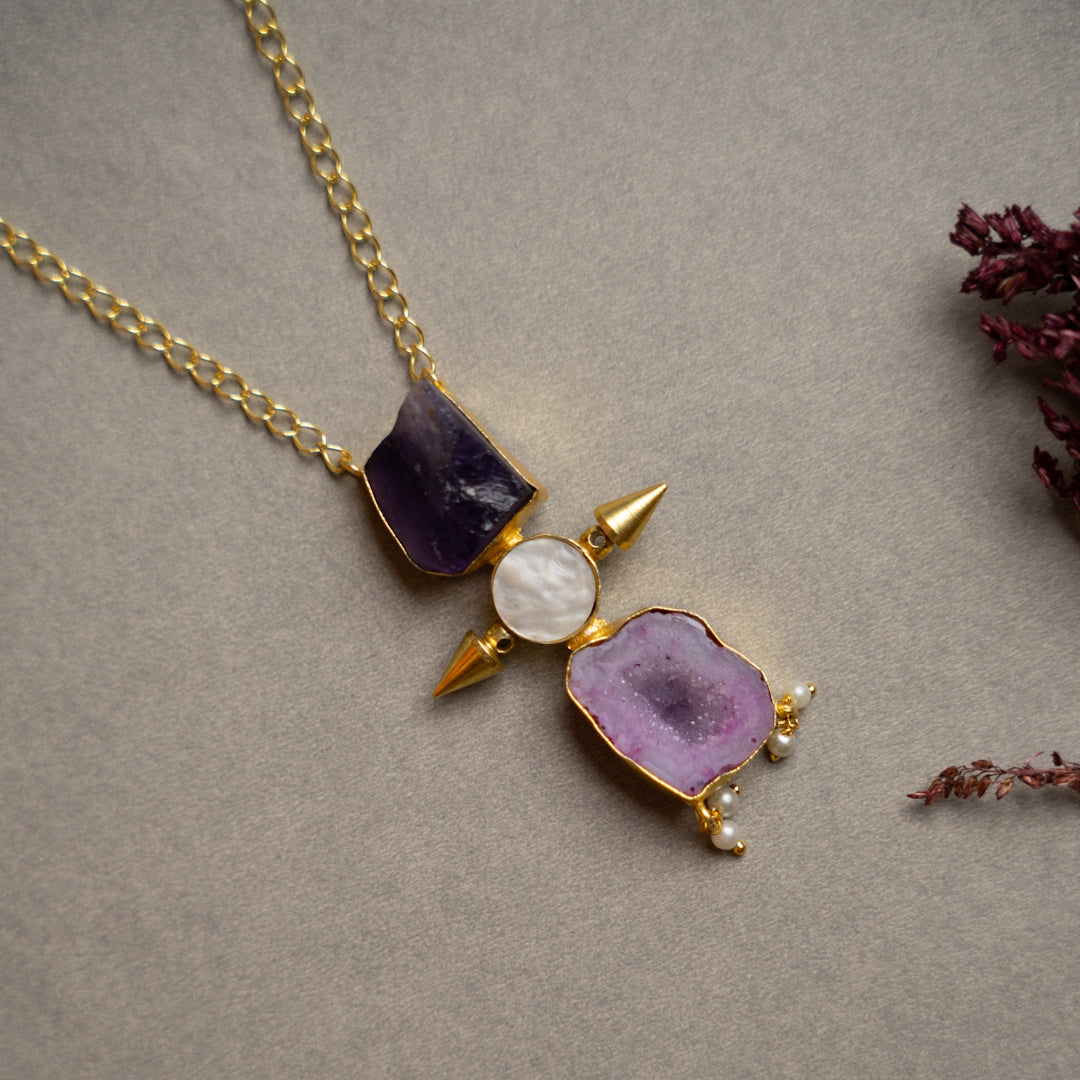 HARGAR PREMIUM 18K PLATED  HANDMADE PREMIUN NECKPIECE/NECKLACE NL255