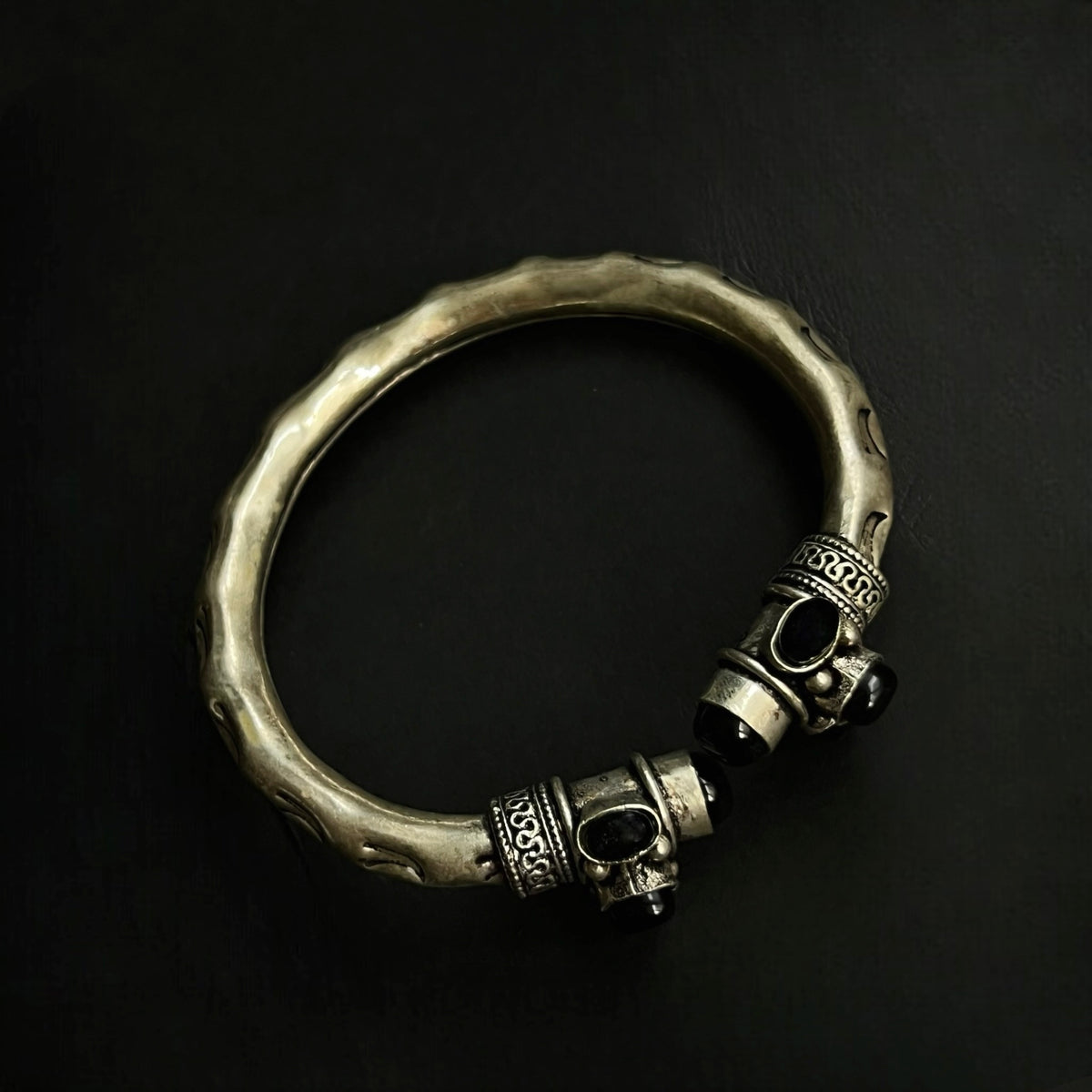 RANA BLACK POLISH HAND CUFFS/BRACELET/BANGLES/KADAS BR78