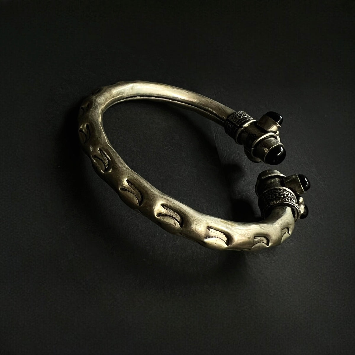RANA BLACK POLISH HAND CUFFS/BRACELET/BANGLES/KADAS BR78